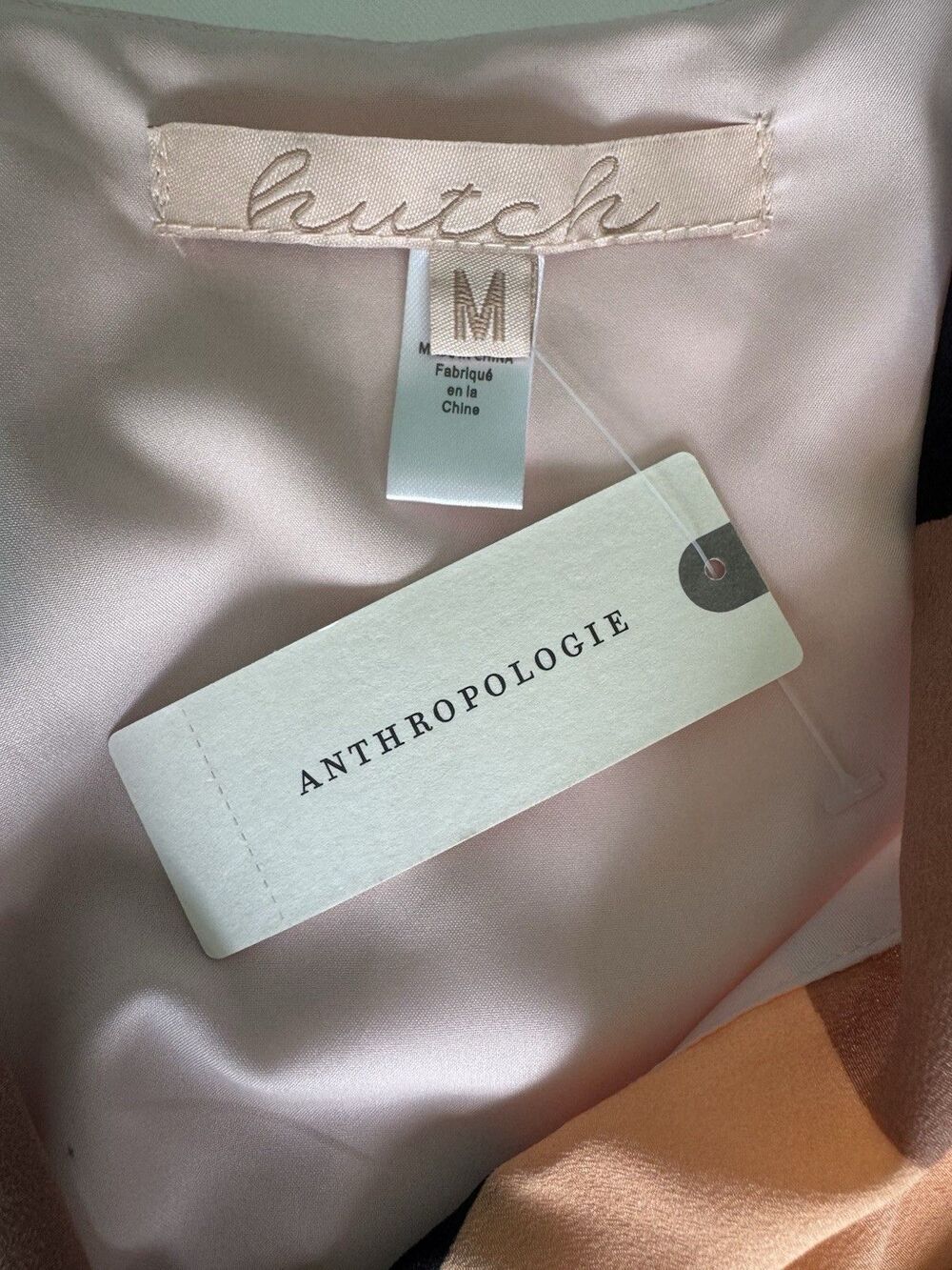 Hutch Anthropologie Wrap Dress Babydoll Mini Geometric Stripe Boho Summer - Picture 4 of 10